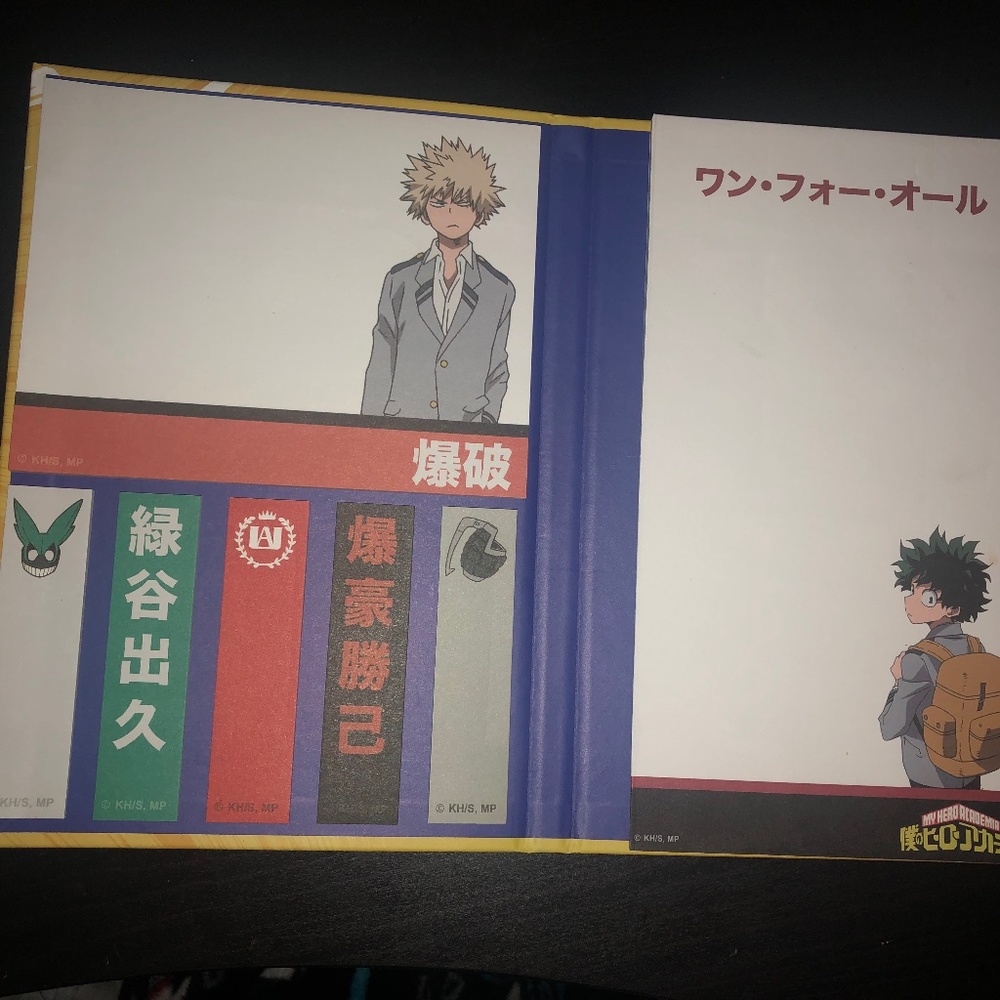 My hero academia sticky notepad book